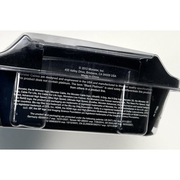 MONSTER CABLE 4' 1.21m UltraHD Black Platinum HDMI Cable 27.0 Gbps 140703-00 NIP - Picture 3 of 3